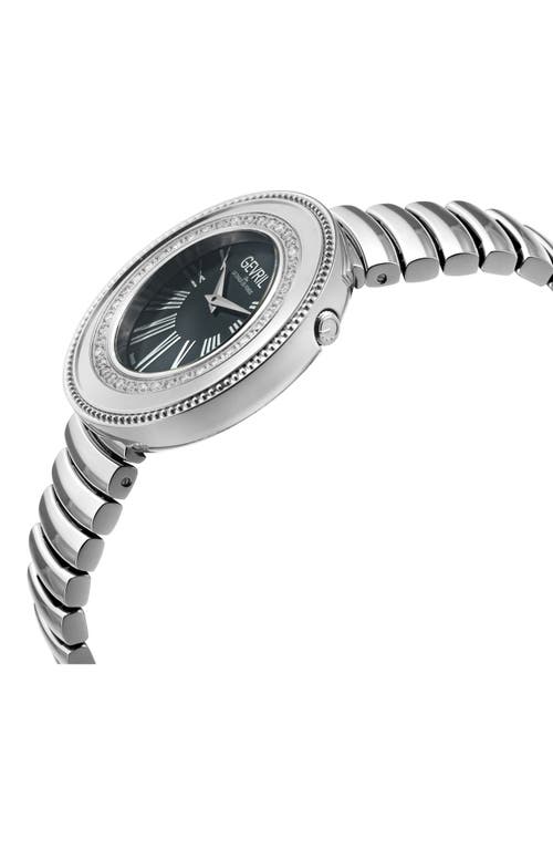Gevril Gandria Diamond Bracelet Watch, 36mm In Silver