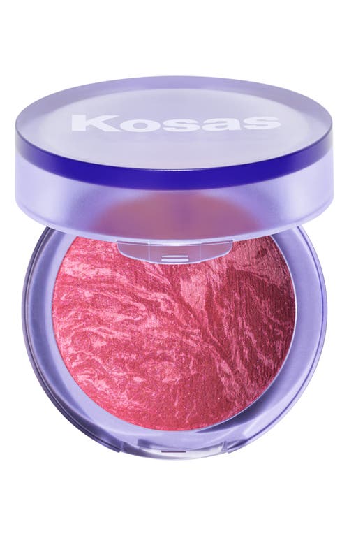 Shop Kosas Blush Is Life Baked Dimensional + Brightening Blush In Adrenaline