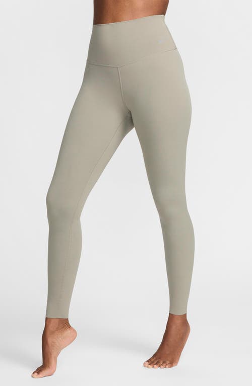 Shop Nike Zenvy Dri-fit High Waist Leggings In Light Army/black