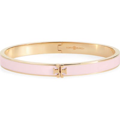 Tory Burch Kira Logo Enamel Hinge Bracelet