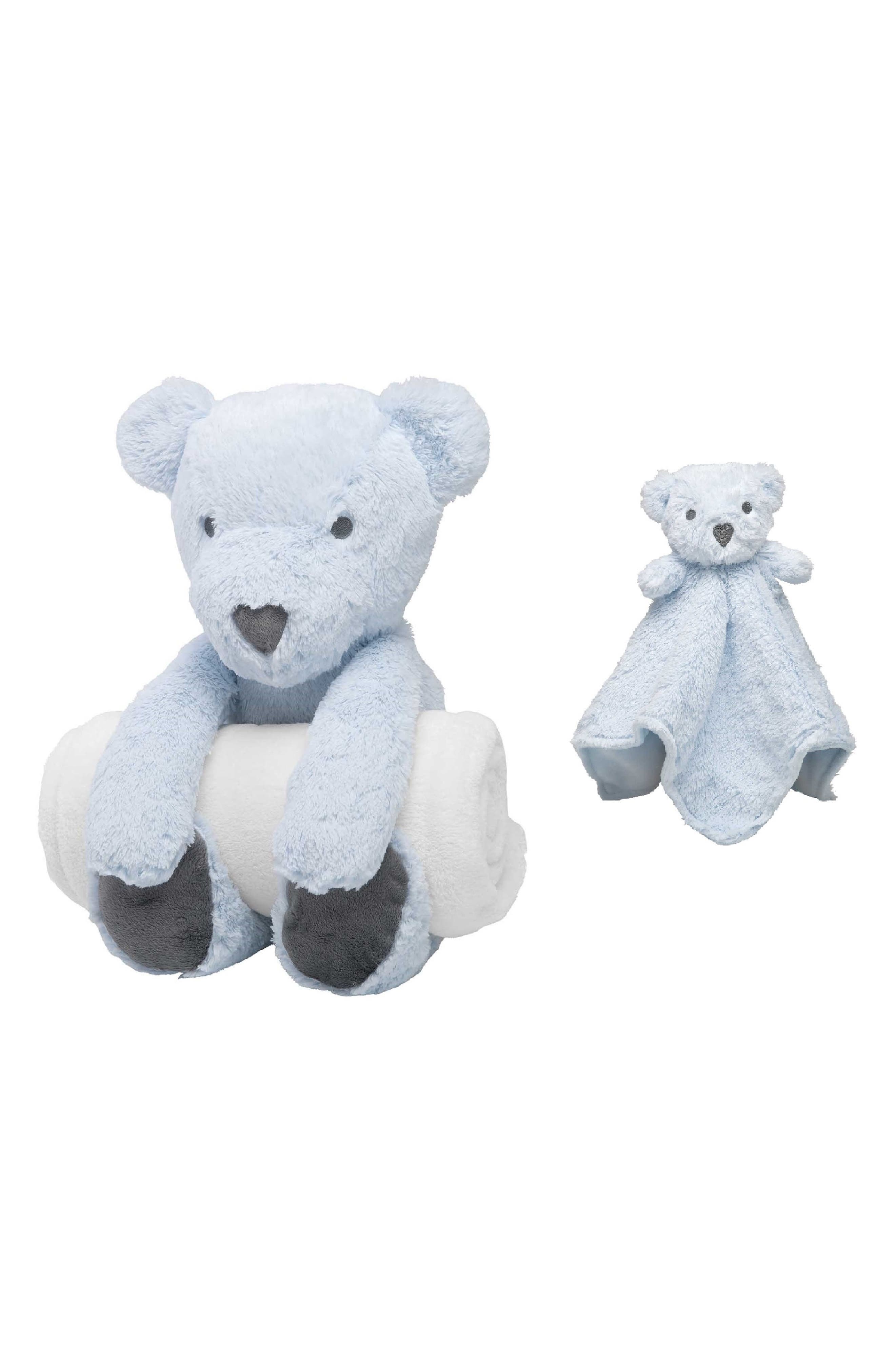 Elegant Baby Bear Bedtime Huggie Stuffed Animal, Blanket & Security