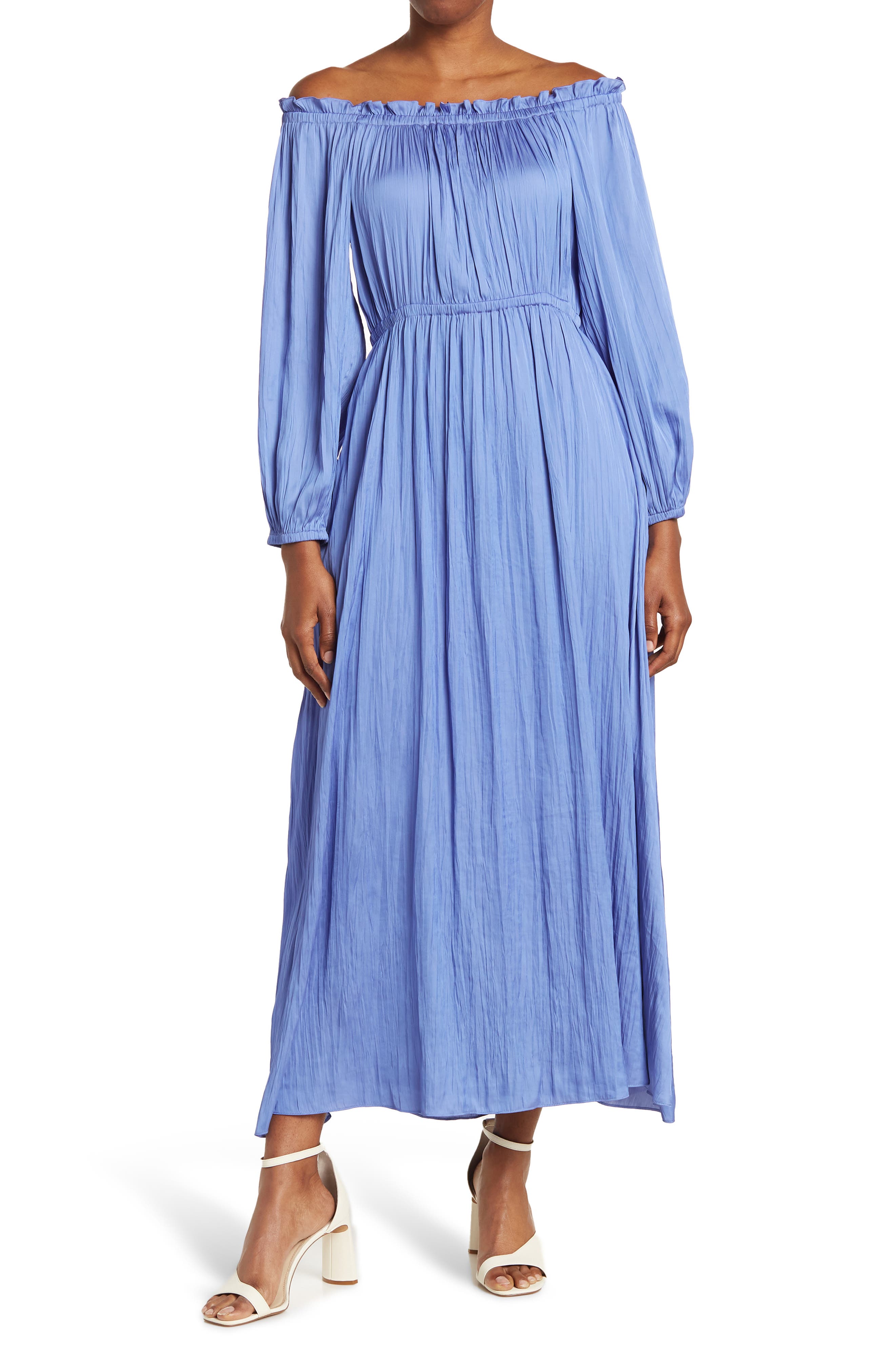 BCBGMAXAZRIA Off-The-Shoulder Day Dress 