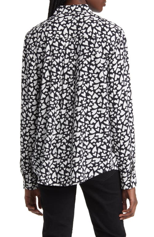 Rails Kathryn Heart Button-front Shirt In Amore