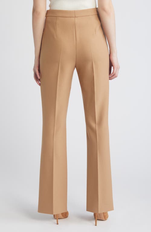 Shop Hugo Boss Boss Tupera Hollywood Waist Flare Pants In Iconic Camel