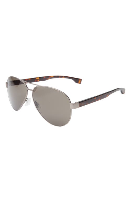 Hugo Boss Boss 63mm Aviator Sunglasses In Matte Ruthen