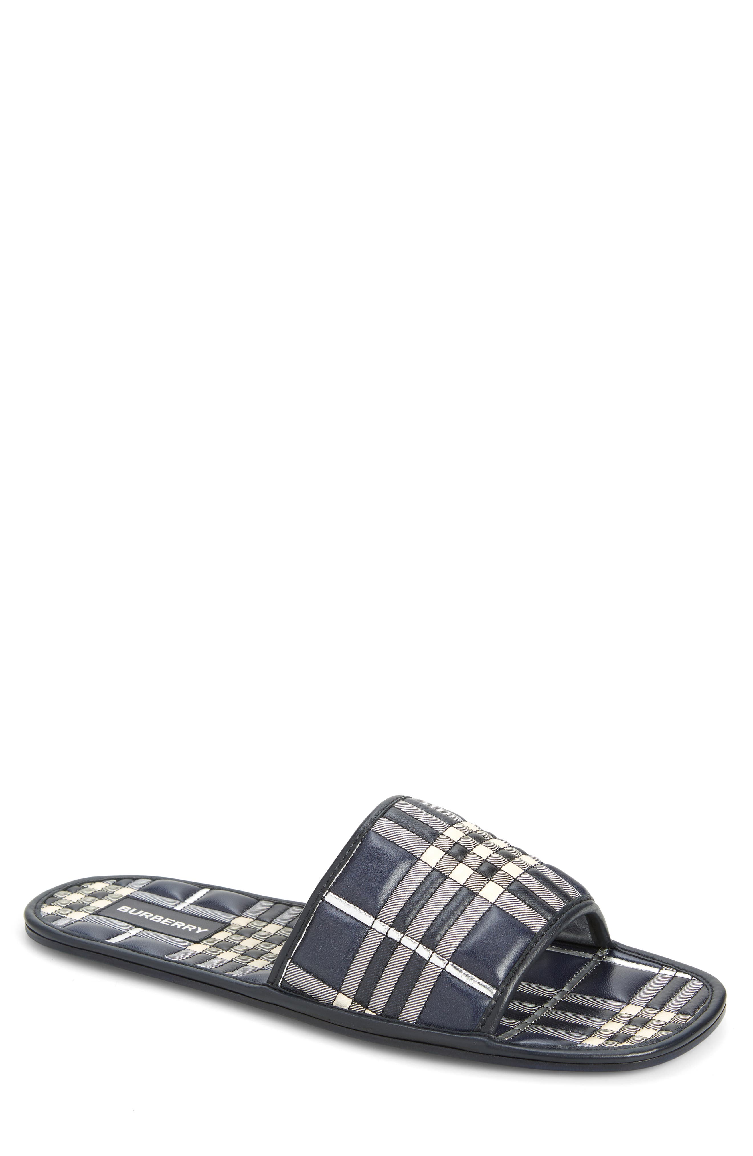 Women's Retro Check Slides