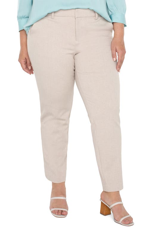 Liverpool Los Angeles Kelsey Twill Trousers Stone/Tan at Nordstrom,