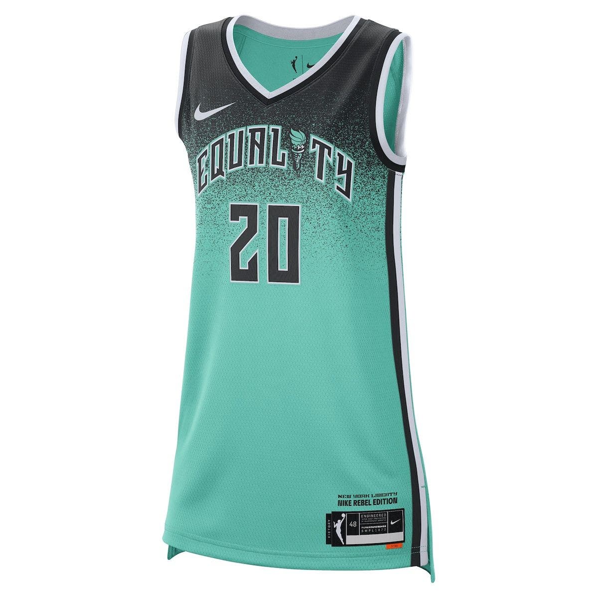 Nike Women's Nike Sabrina Ionescu Mint New York Liberty 2023 Rebel ...