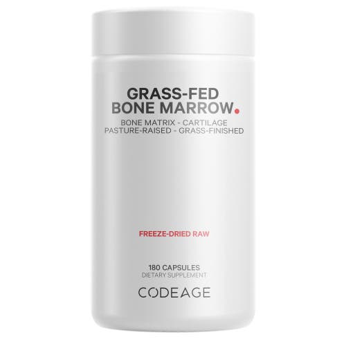 Codeage Grass-Fed Bone Marrow, Bovine Whole Bone Extract, Freeze Dried, Non-Defatted, Desiccated, 180 ct in White at Nordstrom
