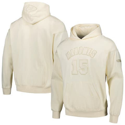 Men's Pro Standard Joel Embiid Cream Philadelphia 76ers Name & Number Pullover Hoodie Size: Extra Large