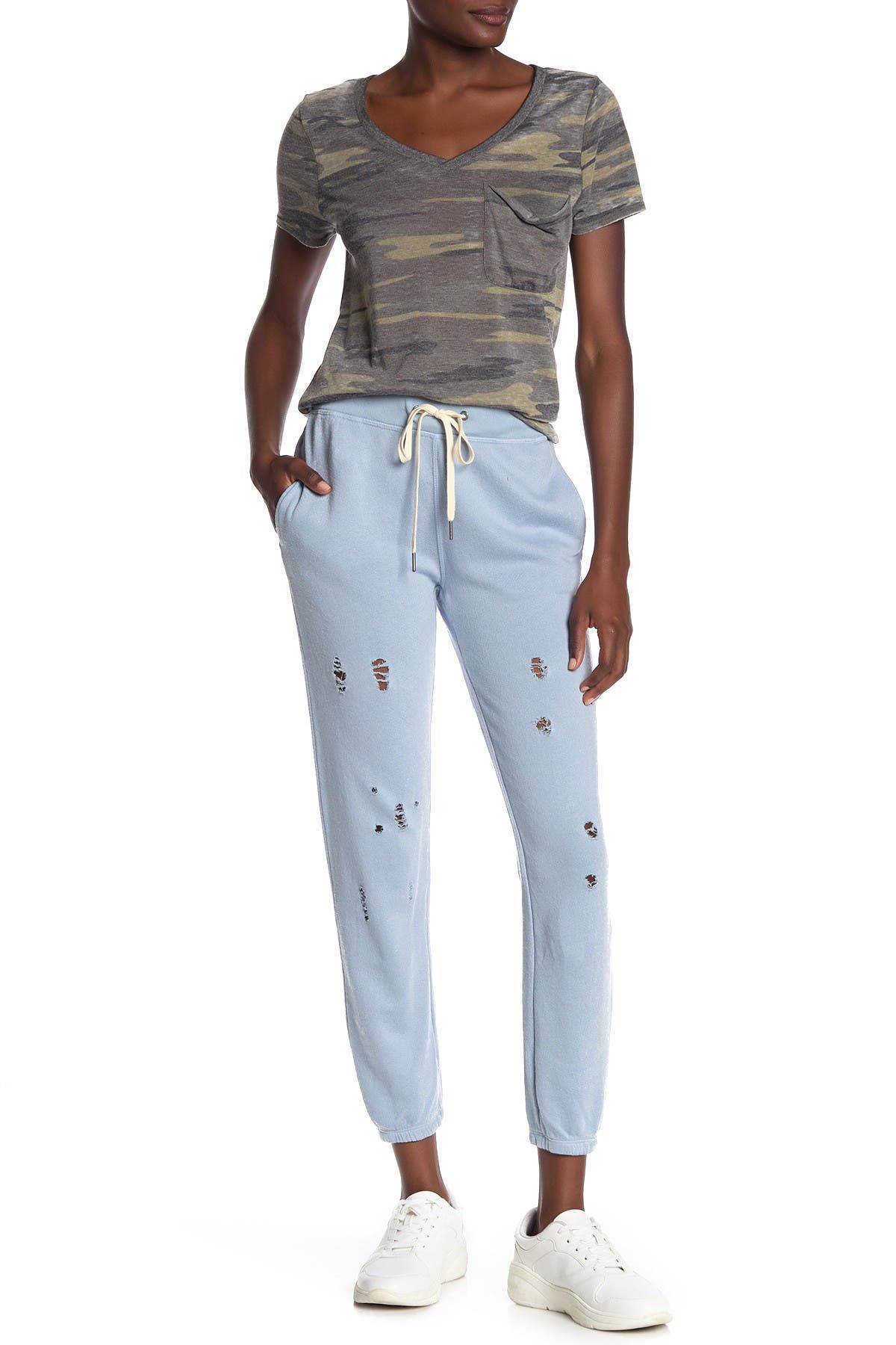 distressed jogger sweatpants