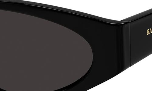 Shop Balenciaga 60mm Oval Sunglasses In Black