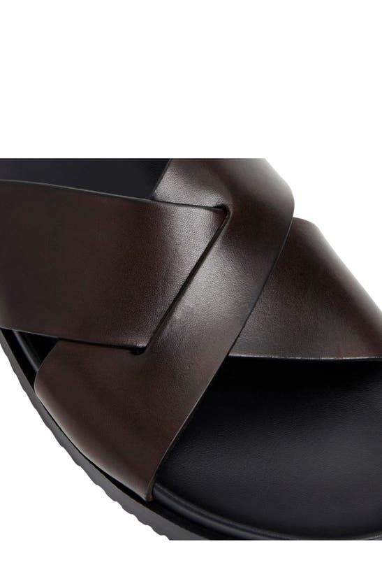 Shop Bruno Magli Bologna Slide Sandal In Dark Brown