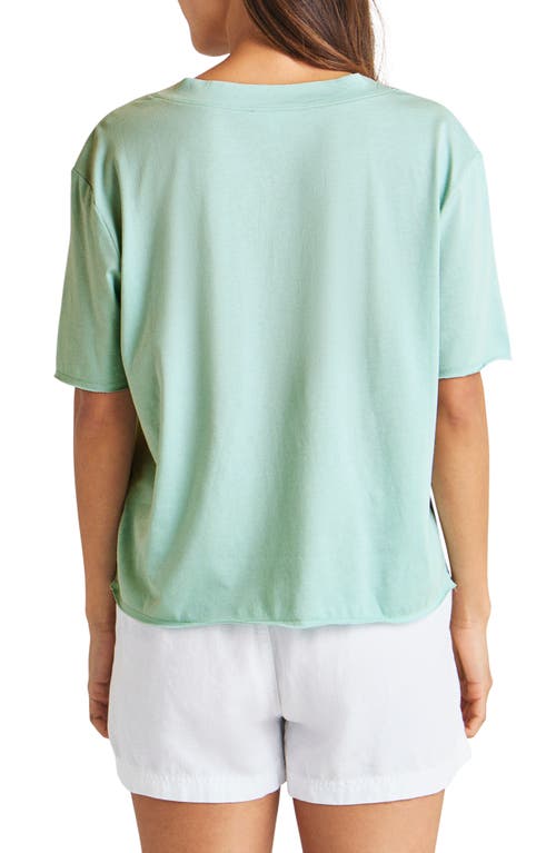 Shop Splendid Kacey V-neck T-shirt In Sea