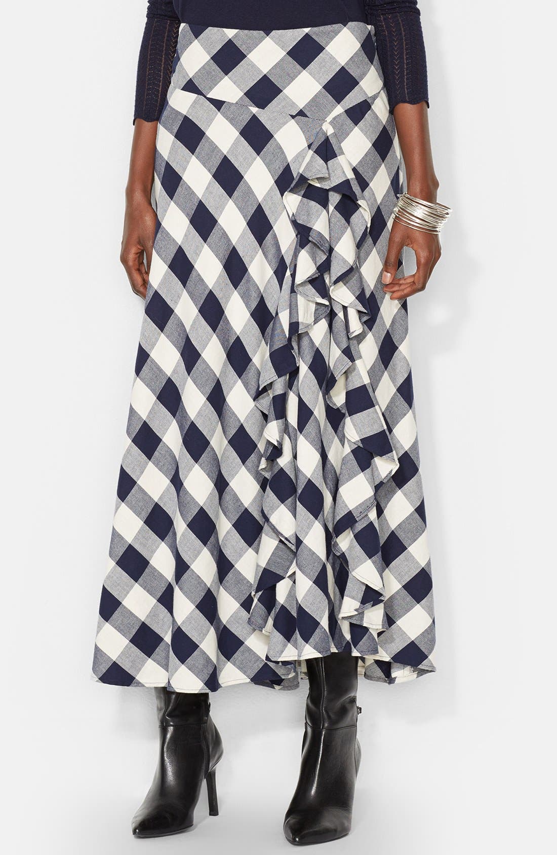 Lauren Ralph Lauren Ruffle Plaid Skirt Nordstrom