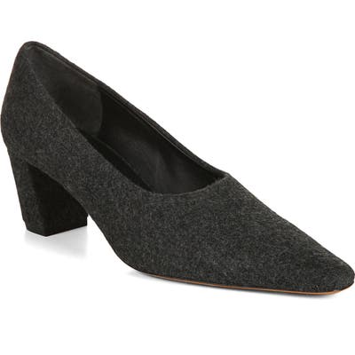 Vince Ania Almond Toe Pump- Grey