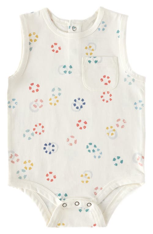 Pehr Organic Cotton Tank Bodysuit In Splash