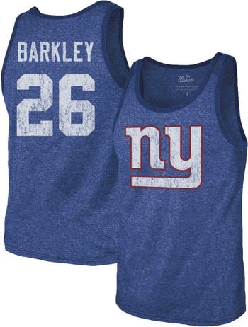 Nike Men's Saquon Barkley Royal New York Giants Player Name and Number Long  Sleeve T-shirt