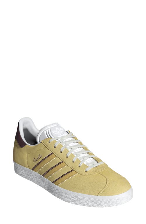 adidas Gazelle Sneaker Almost Yellow/Oat/Maroon at Nordstrom,