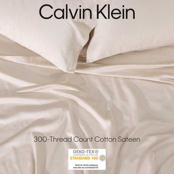 Calvin klein double cheap stitch sateen sheets