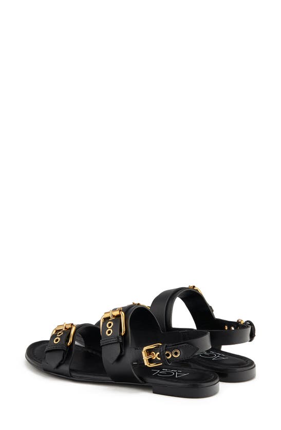 Agl Attilio Giusti Leombruni Agl Summer Slingback Sandal In Nero-nero
