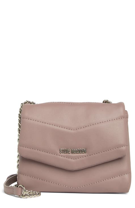 Steve Madden Muffy Quilted Crossbody Bag In Lilac Mauve At Nordstrom Rack  in Pink