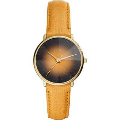 Fossil Prismatic Galaxy Leather Strap Watch, 3m