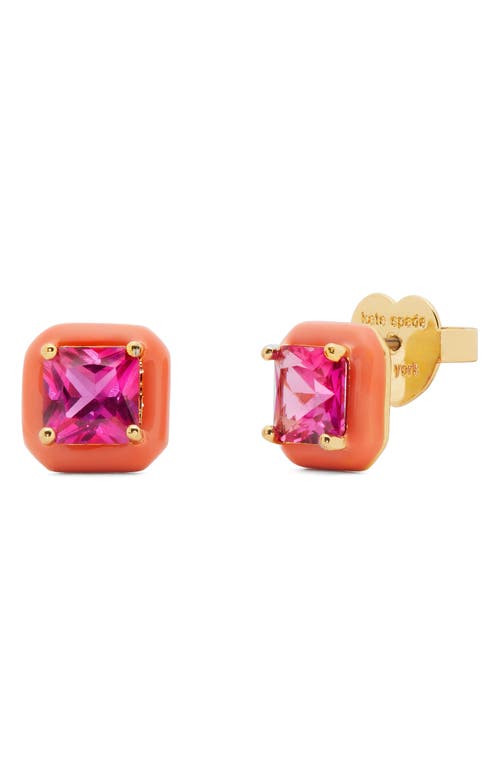 Shop Kate Spade New York Brighten Up Stud Earrings In Pink Multi