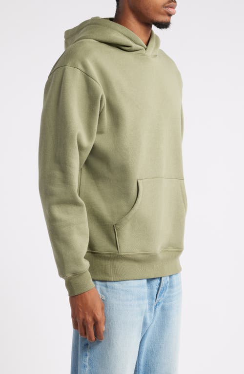 Shop Bp. Fleece Hoodie In Green Lichen