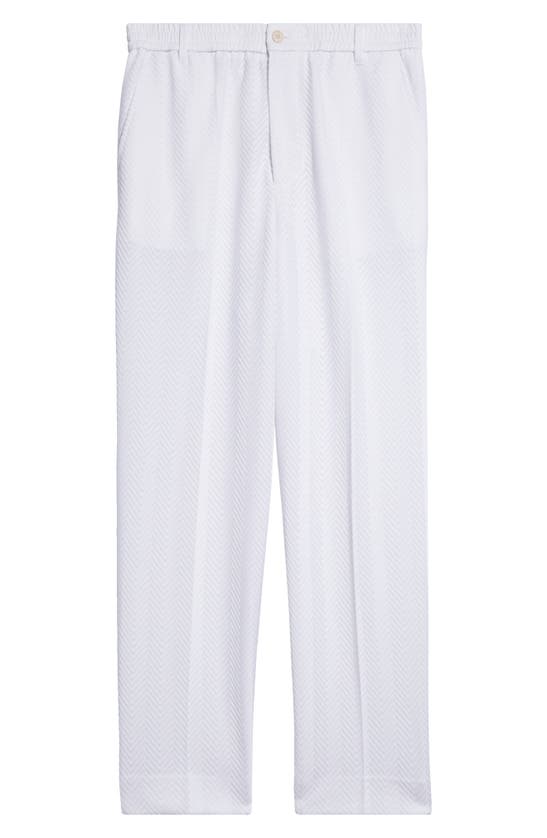 Shop Missoni Zigzag Jacquard Straight Leg Pants In Bright White