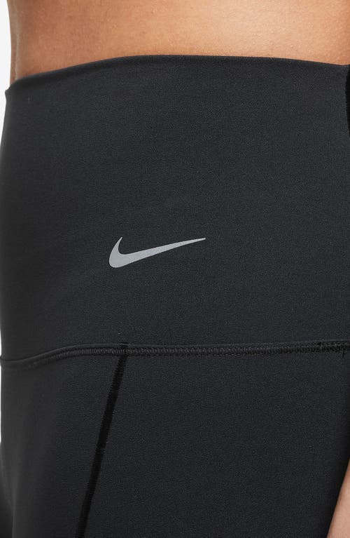 Shop Nike Zenvy Gentle Support High Waist Bike Shorts In Black/black