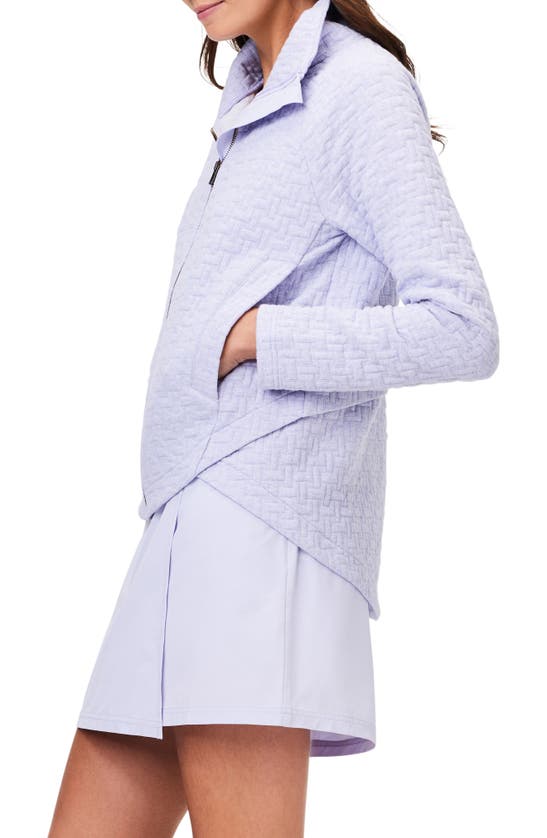Shop Nz Active By Nic+zoe All Year Quilted Jacket In Wisteria Heather