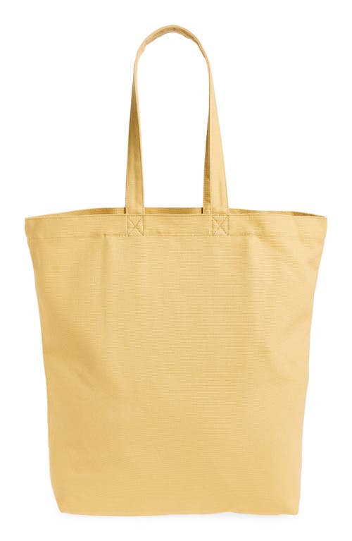 Shop Carhartt Work In Progress Stamp Canvas Tote In Bourbon/black