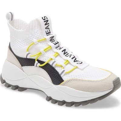 Calvin Klein Jeans Timotea High Top Sneaker, White