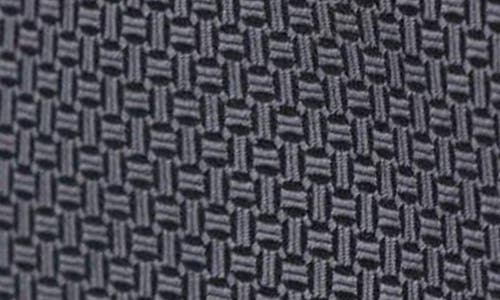 Shop Trafalgar The Monte Bello Interlocked Silk Tie In Graphite