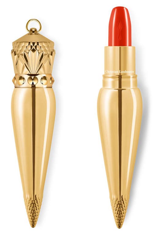 Christian Louboutin Rouge Louboutin Silky Satin Lipstick in My Orange 555 at Nordstrom