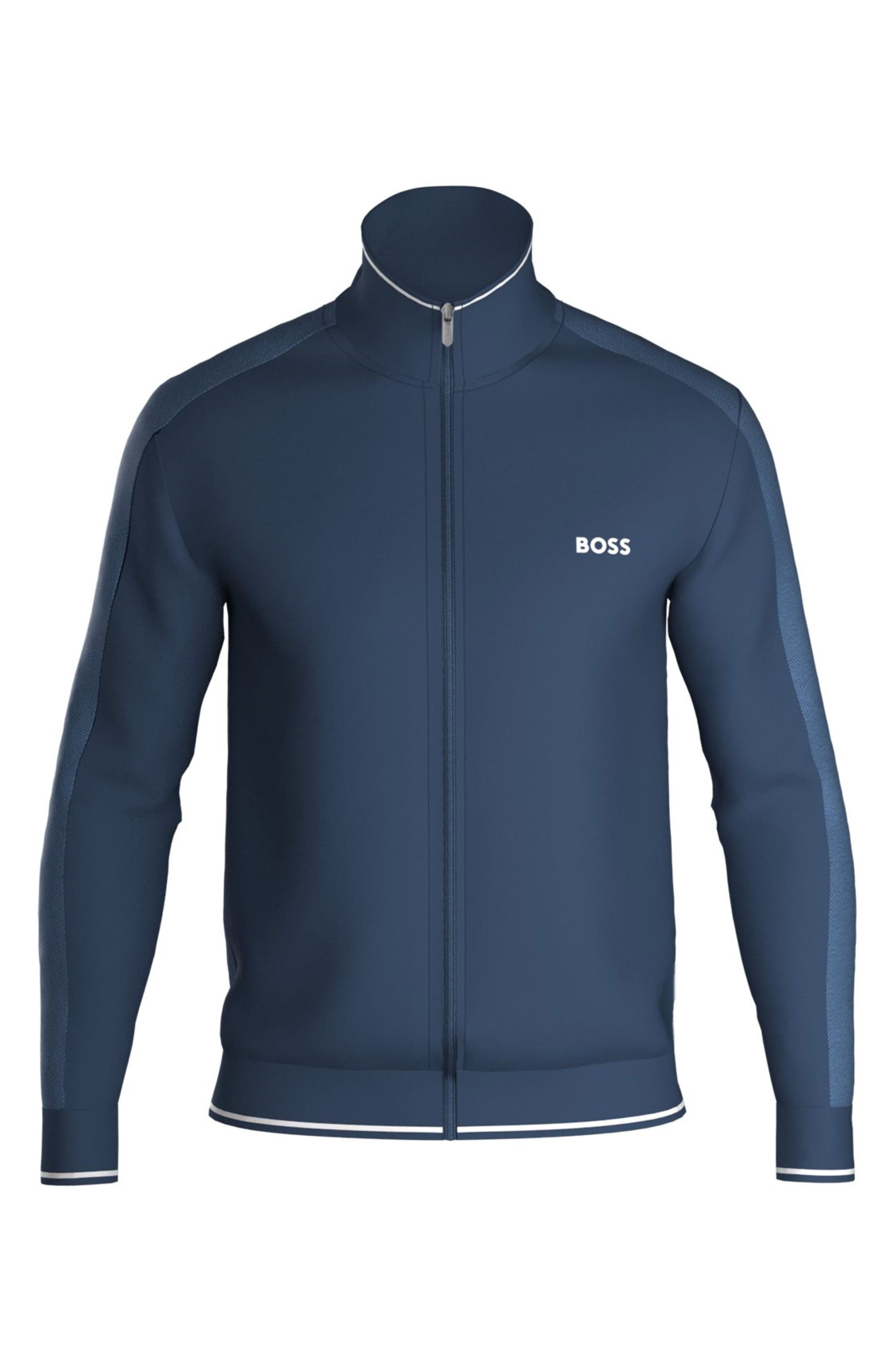 BOSS Men's Cotton Blend Track Jacket 