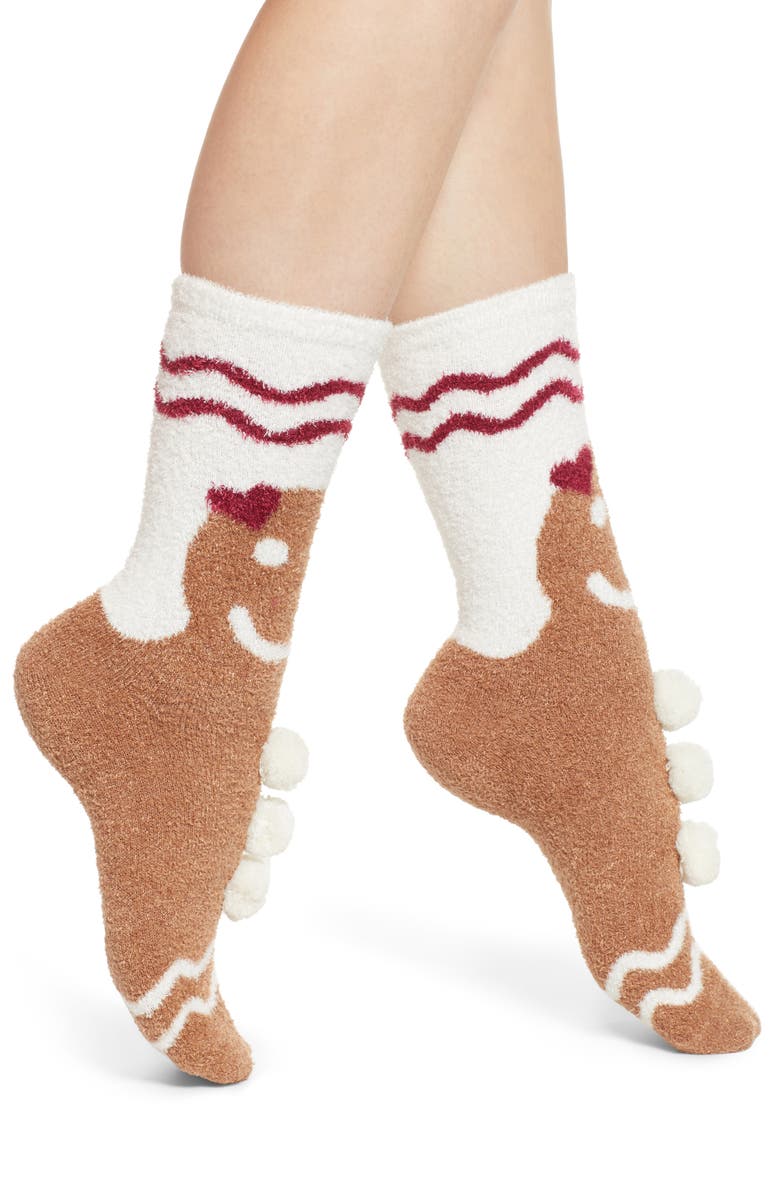 MAKE + MODEL Butter Socks, Main, color, CAMEL GINGERBREAD MAN