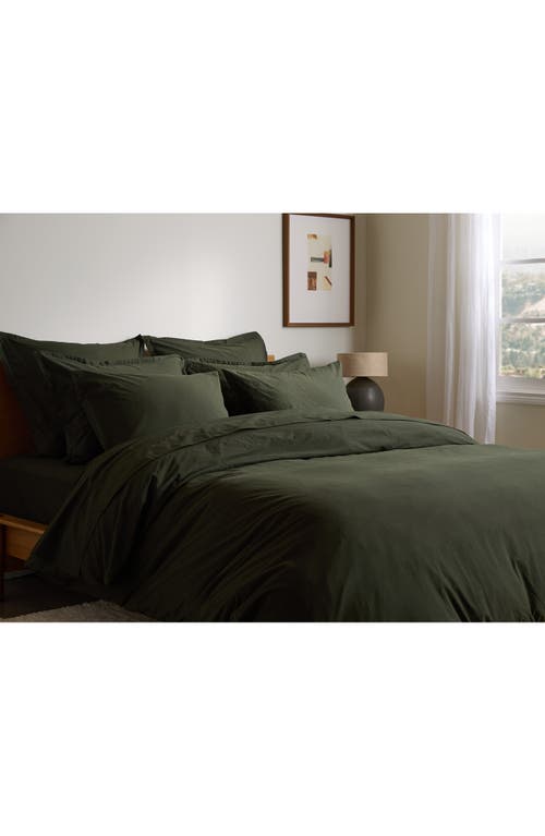 Shop Parachute Brushed Cotton Sheet Set In Evergreen