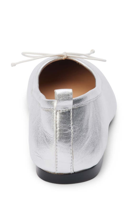 Shop Coconuts By Matisse Nikki Ballet Flat In Silver