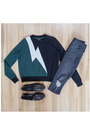 Topshop Lightning Bolt Sweater | Nordstrom