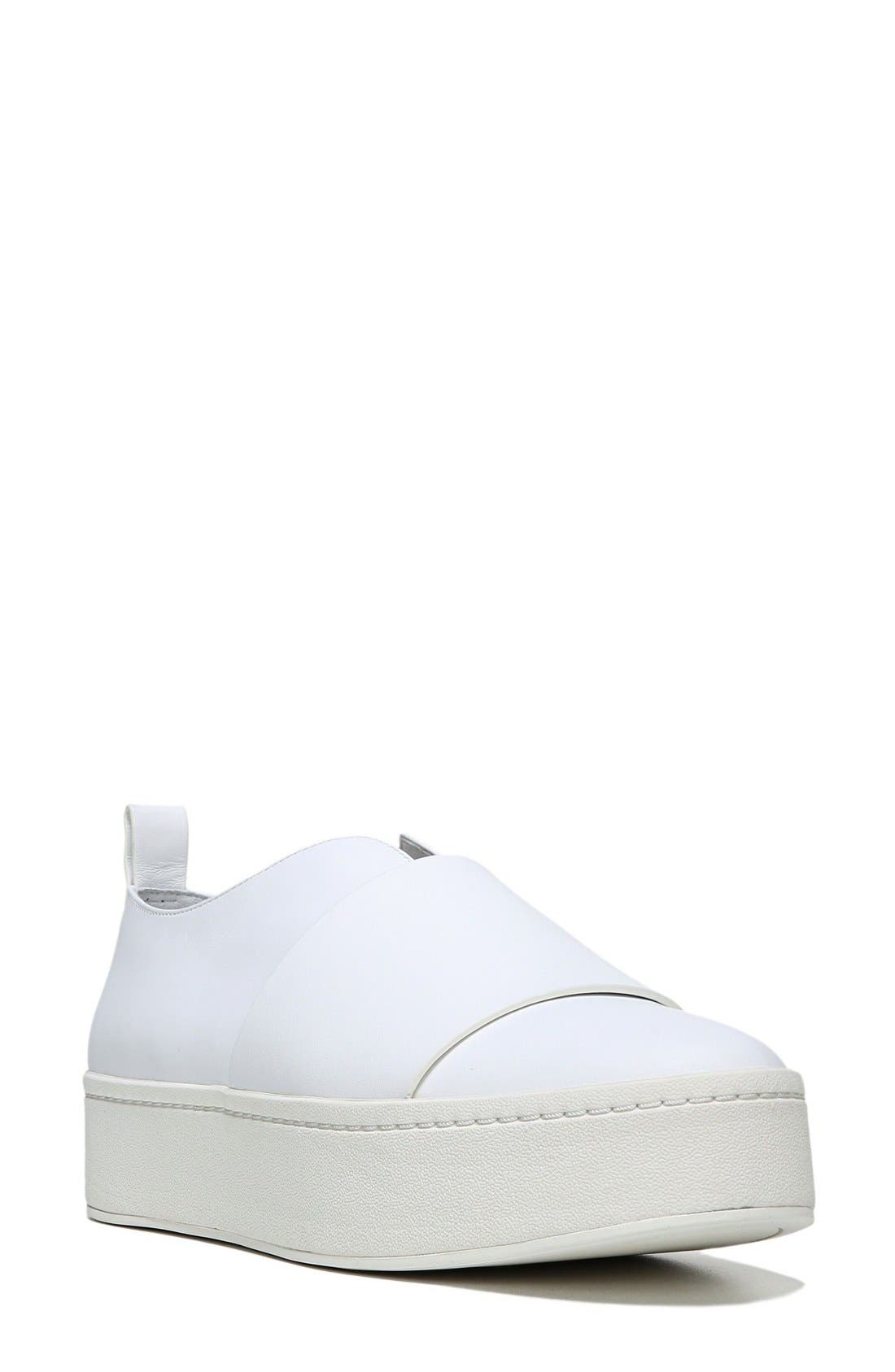 vince white leather sneaker