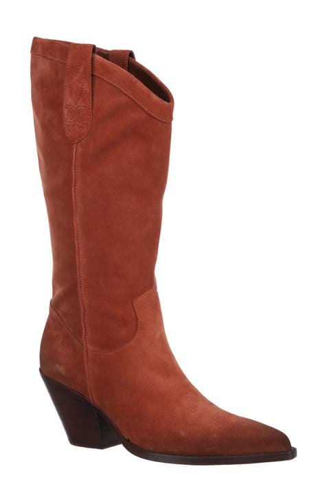 narrow calf knee boots