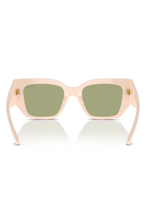 Shop Vogue 51mm Irregular Sunglasses In Beige