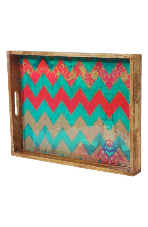 Tiramisu Sunshine Springs 3-piece Decorative Trays In Blue/red