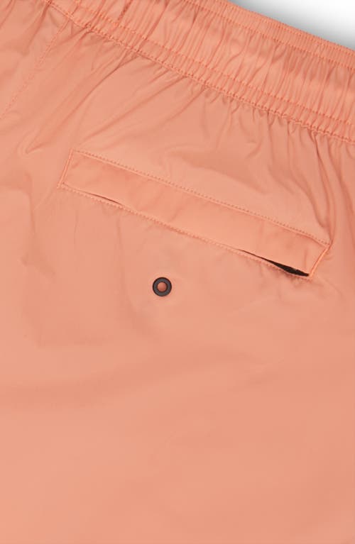 Shop Druthers Nyc Italian Recycled Nylon Swim Trunk In Sherbert