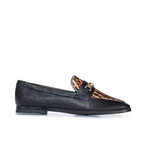 Shop Bernardo Footwear Zephyr Haircalf Chain Loafer In Gato Haircalf