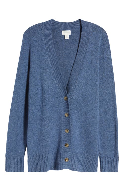 Shop Caslonr Caslon(r) V-neck Cocoon Cardigan In Blue Heather