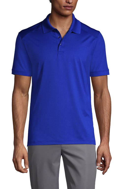 Shop Lands' End School Uniform Young  Short Sleeve Rapid Dry Polo Shirt In Cobalt