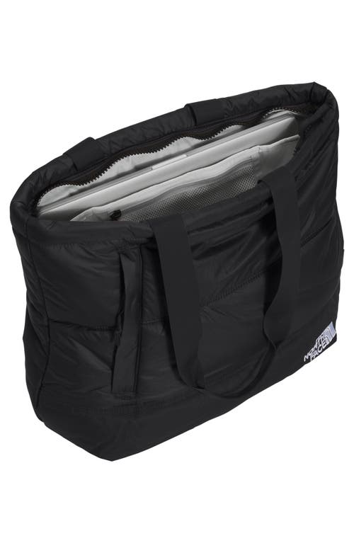 Shop The North Face Nuptse Insulated Tote In Tnf Black